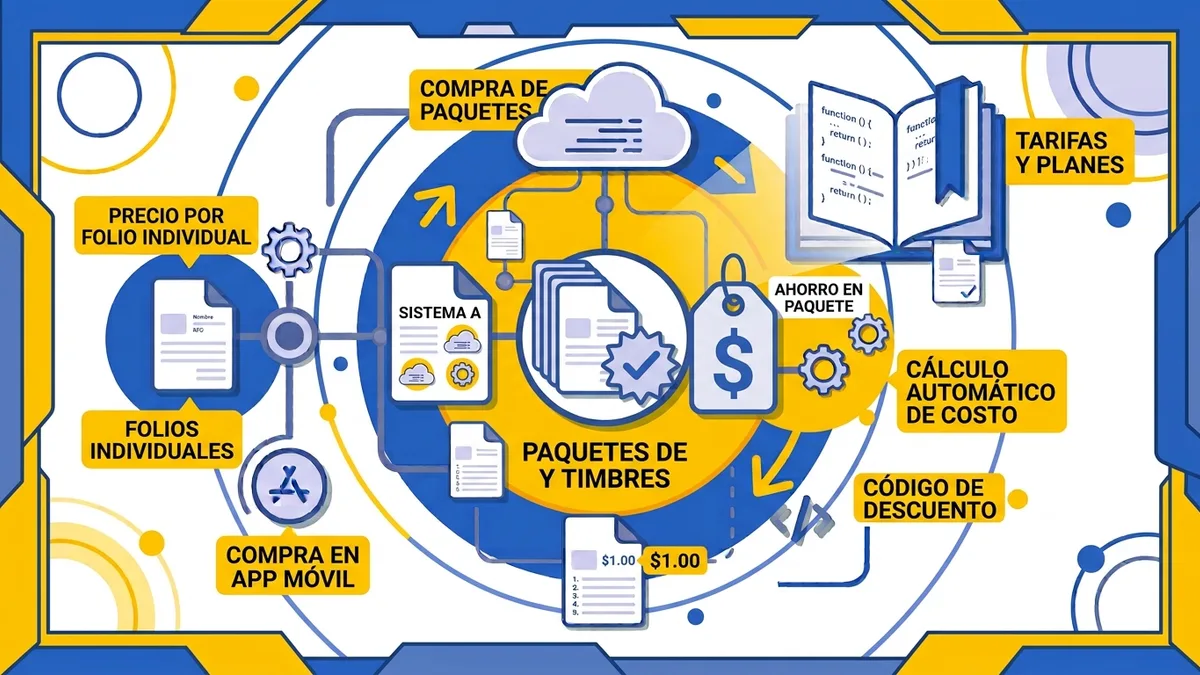 Ilustración de Folios digitales para facturar: precios y cómo comprarlos