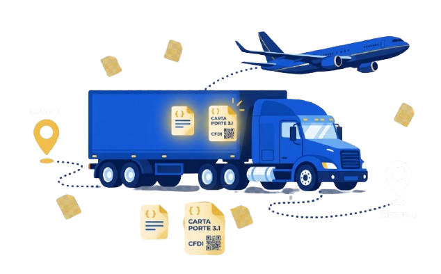 Complemento Carta Porte 3.1 - transporte terrestre y aereo